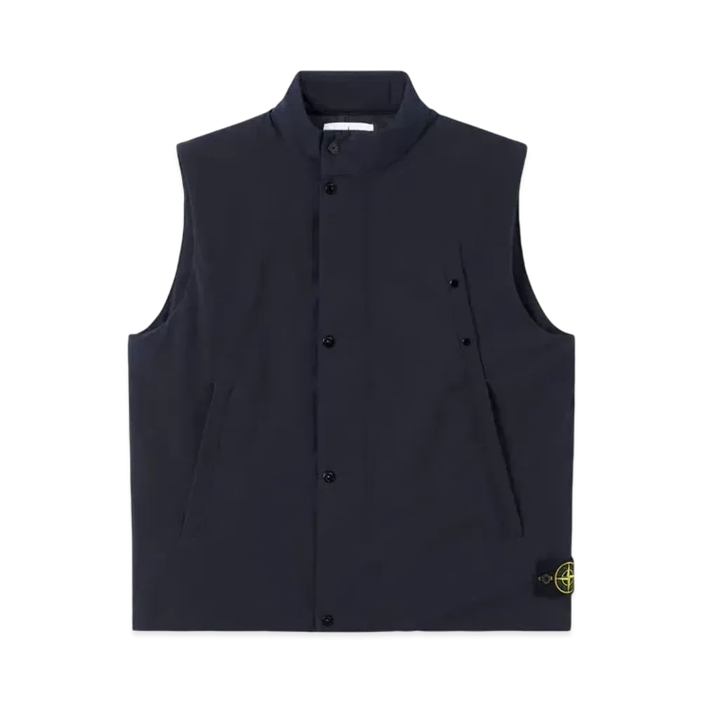 Stone Island G100001 Soft Shell-R_E.Dye Technology Recycled Polyester Primaloft Insulation "Navy Blue"