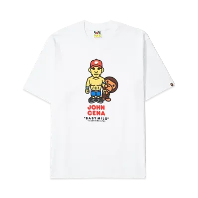 A BATHING APE x WWE John Cena Baby Milo Relaxed Fit Tee "White"