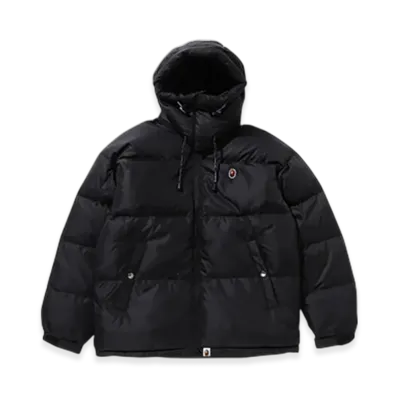 A BATHING APE One Point Relaxed Fit Down Jacket "Black"