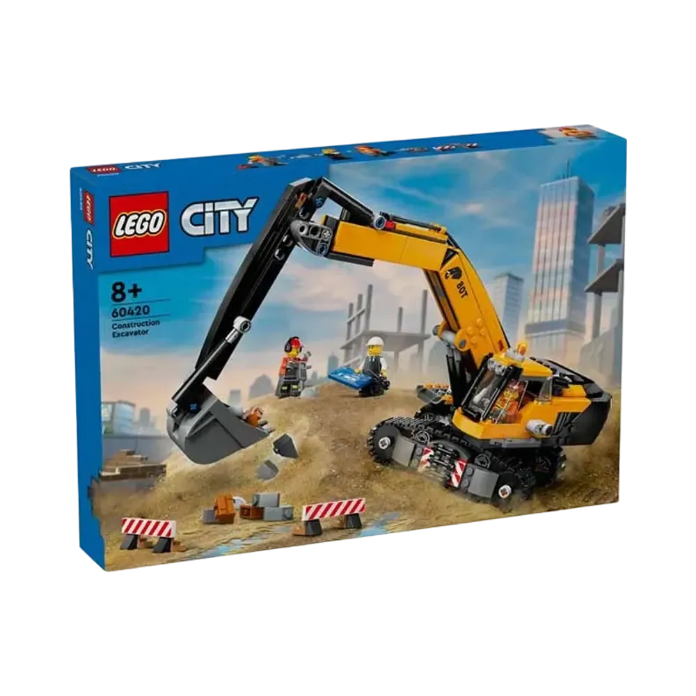 LEGO CITY "Yellow Construction Excavator" [60420]