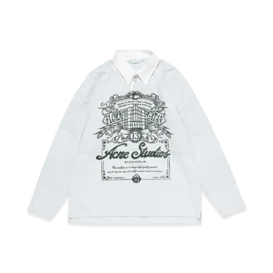 Acne Studios Logo Tee "Cold Grey"