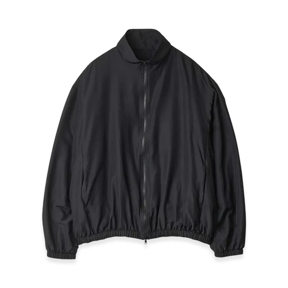 ssstein Wool/Silk Shirred Light Zip Jacket "Black"