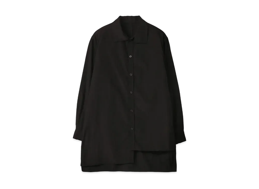 Yohji Yamamoto Y's 100/2 BROAD FLASH COLLAR BLOUSE "Black"