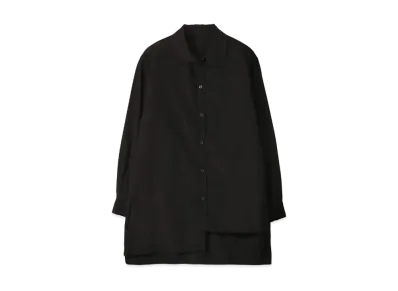 Yohji Yamamoto Y's 100/2 BROAD FLASH COLLAR BLOUSE "Black"