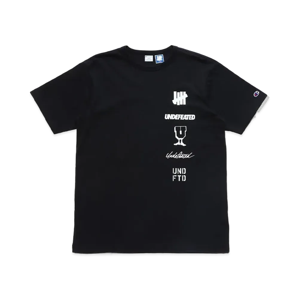 UNDEFEATED CHAMPION LOGO ARCHIVES S/S TEE - C8-T324 "Black"