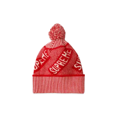 Supreme Banner Beanie "Red"