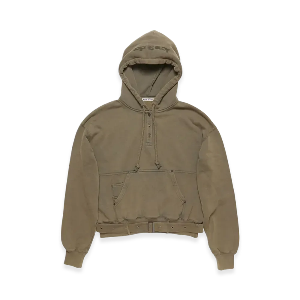 Acne Studios Hoodie Blurred Logo "Mud Brown"