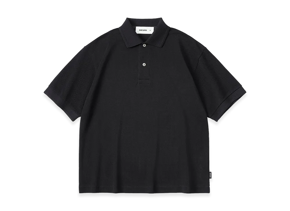 everyone Women's Piquet Polo Shirt "Black"