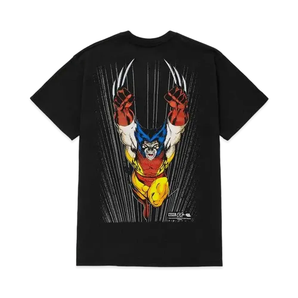 HUF x X-MEN Wolvie Tee "Black"