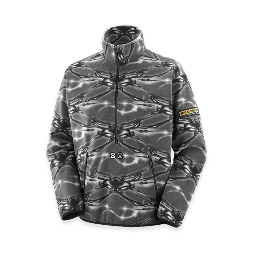 SALOMON x SLAM JAM Fleece "Deep Black/White"