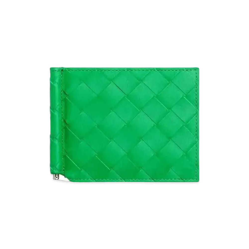 Bottega Veneta Bill Clip Wallet "Parakeet"