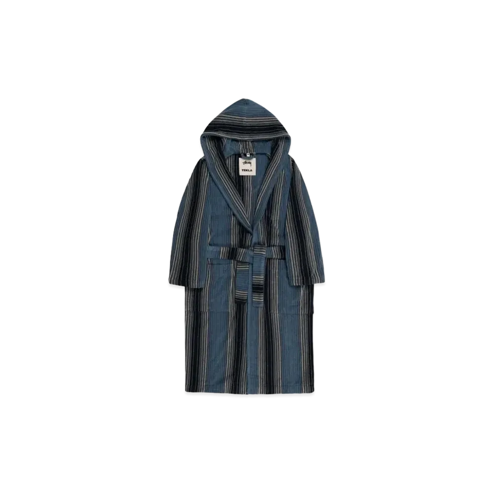 Stussy TEKLA Terry Hooded Bathrobe "Multi Stripe"