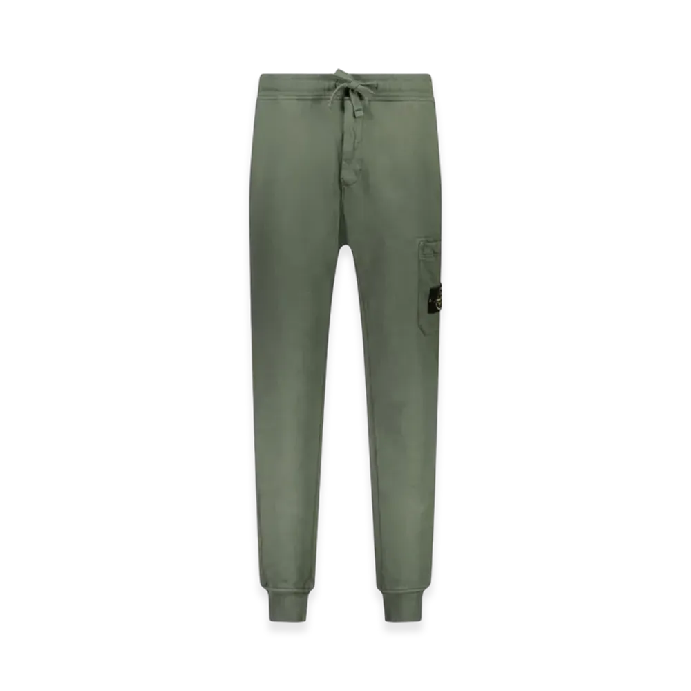 Stone Island 64551 Cotton Fleece Cargo Pants - 24SS "Musk Green"