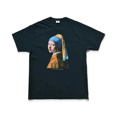 weber x Girl with a Pearl Earring T shirt "Navy"
