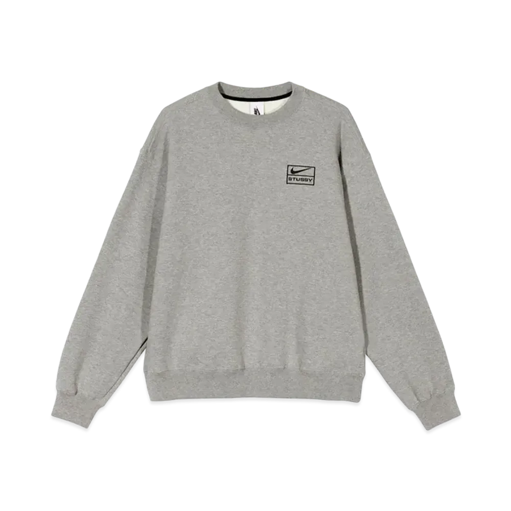 Nike x Stussy NRG BR Crew Fleece "Grey"