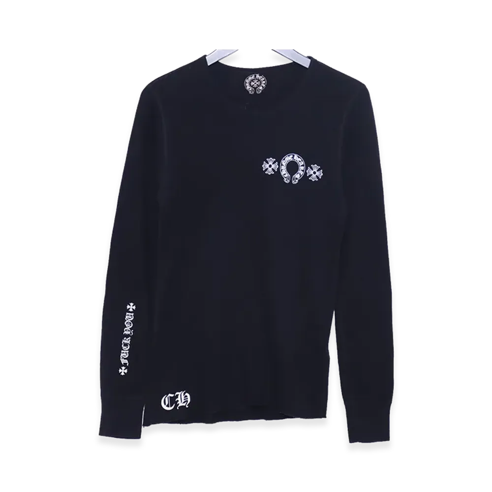 Chrome Hearts Horseshoe CH Plus Thermal L/S T-Shirt "Black"