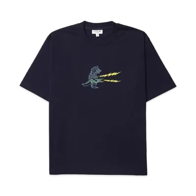 LACOSTE x Godzilla 2.0 Mechagodzilla Tee "Navy"