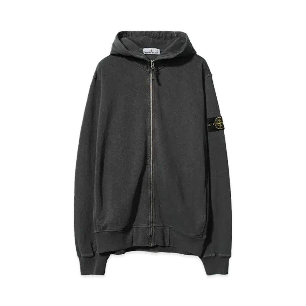 STONE ISLAND HOODIE SWEATER "CHARCOAL"