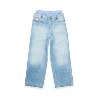 Acne Studios Printed Trousers "Light Blue"