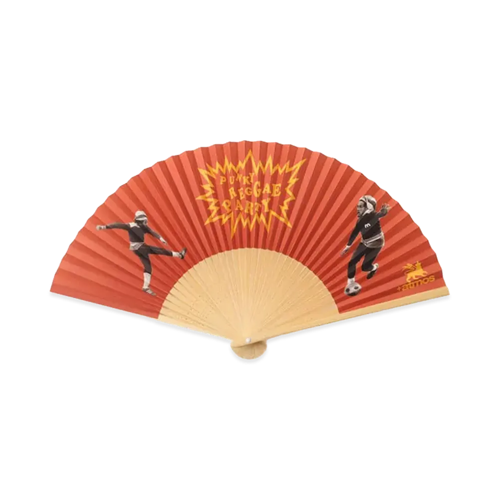 atmos x Bob Marley Punky Reggae Party Folding Fan "Red"