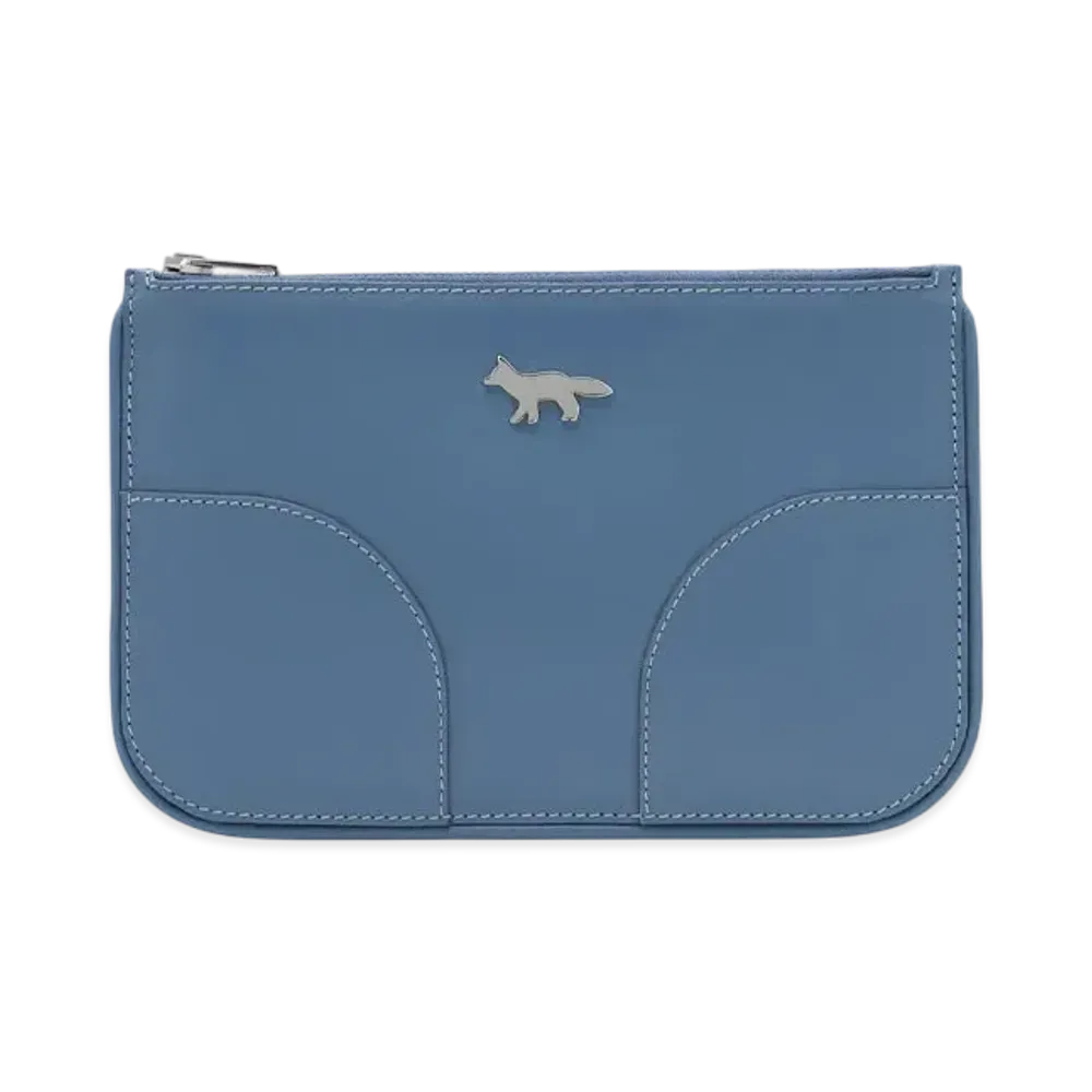 Maison Kitsune Boogie Zip Pouch "Beat Blue"