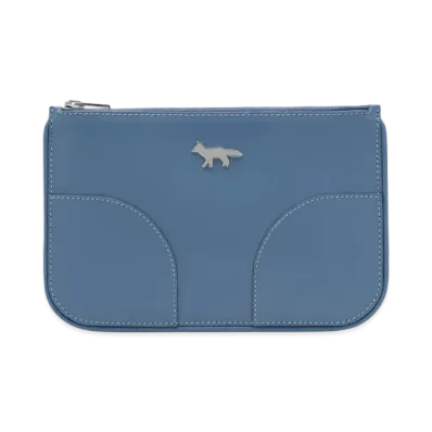 Maison Kitsune Boogie Zip Pouch "Beat Blue"
