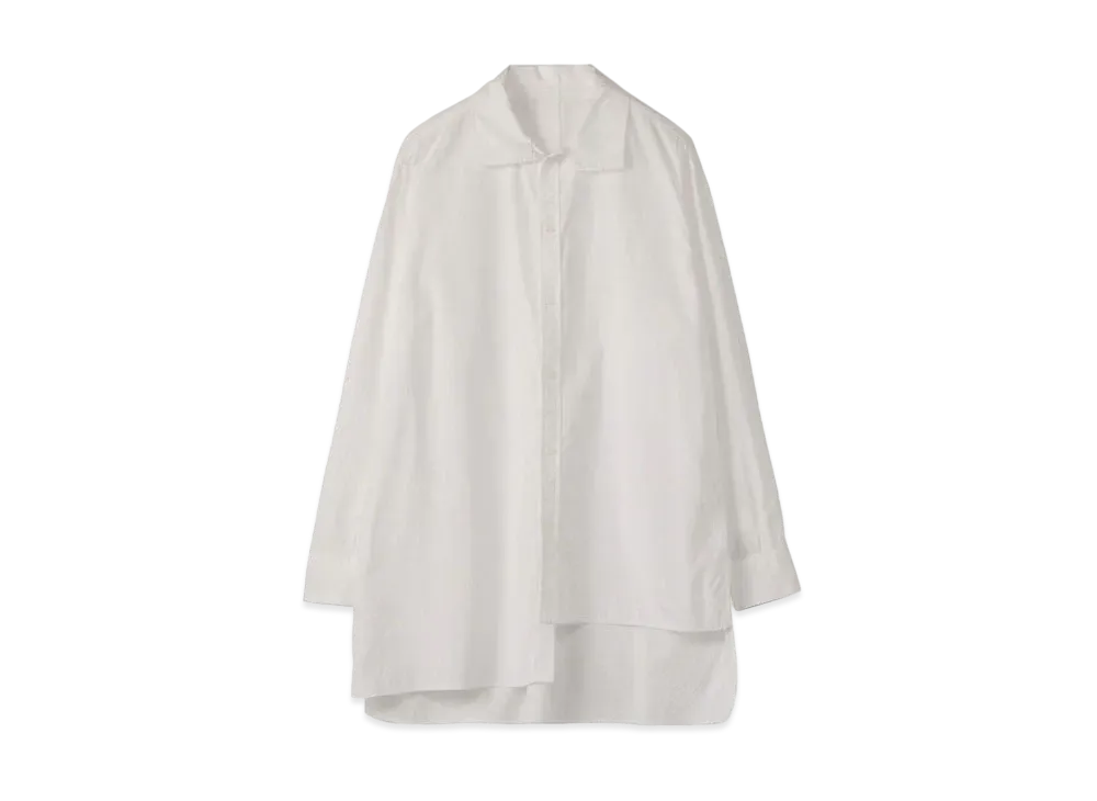 Yohji Yamamoto Y's 100/2 BROAD FLASH COLLAR BLOUSE "White"