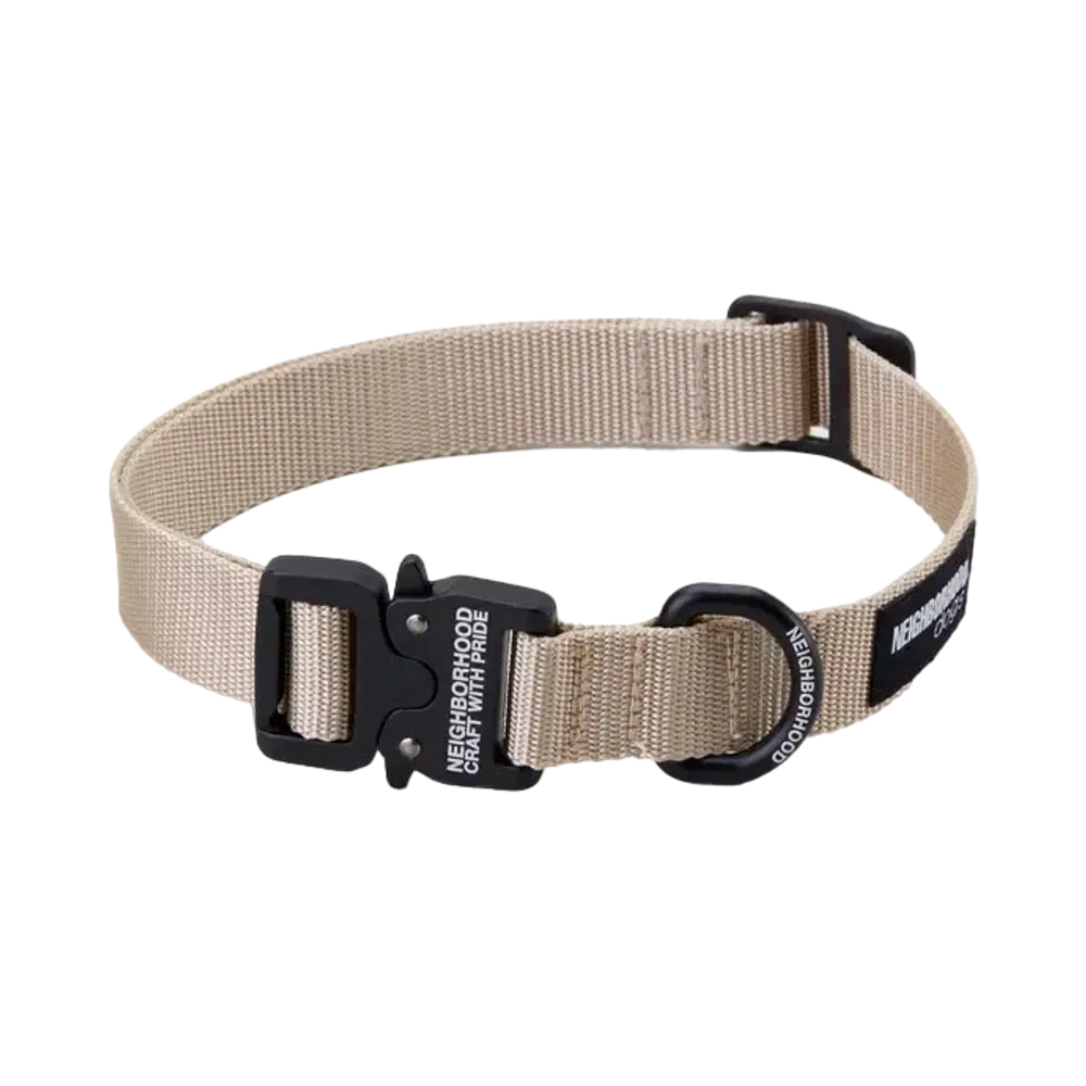 NEIGHBORHOOD Dog Collar "Beige"