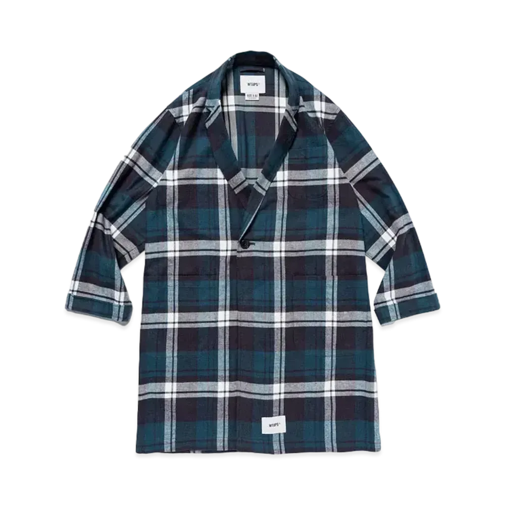 WTAPS Gown / Coat / Cotton. Flannel. Textile "Green"