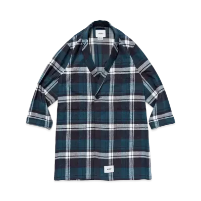 WTAPS Gown / Coat / Cotton. Flannel. Textile "Green"