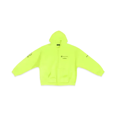 BALENCIAGA Wfp Zip-Up Hoodie Wide Fit "Yellow"