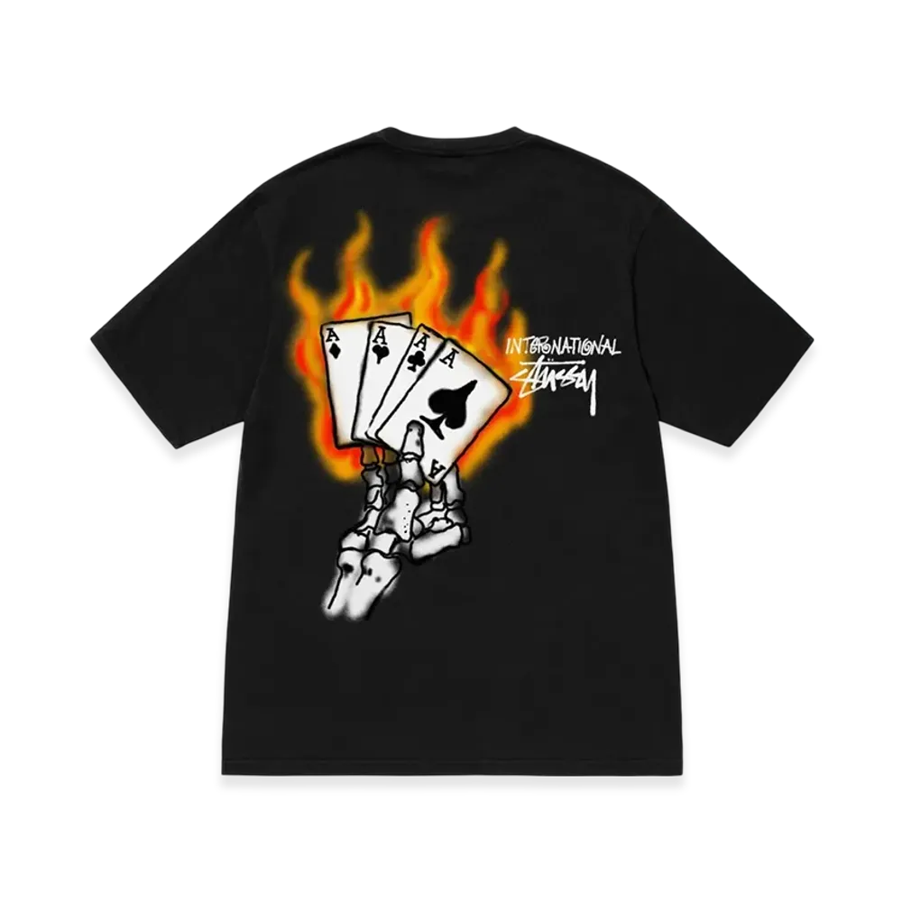 Stussy Read EM' N' Weep Pigment Dyed Tee "Black"
