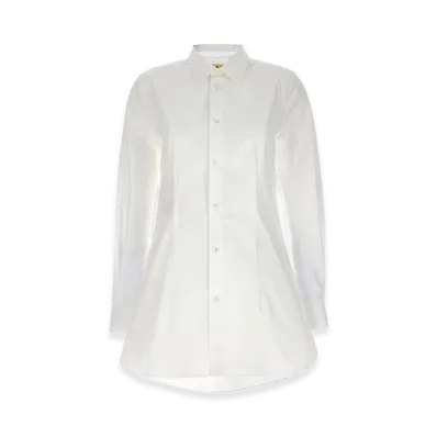 MARNI Women's Cut-Out Collar Shirt "White"