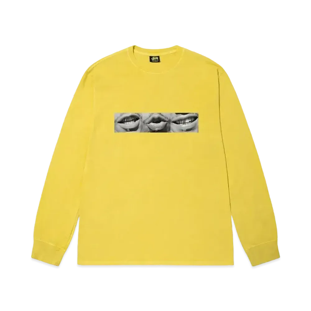 Stussy Phonetic Pigment Dyed LS Tee "Butter"