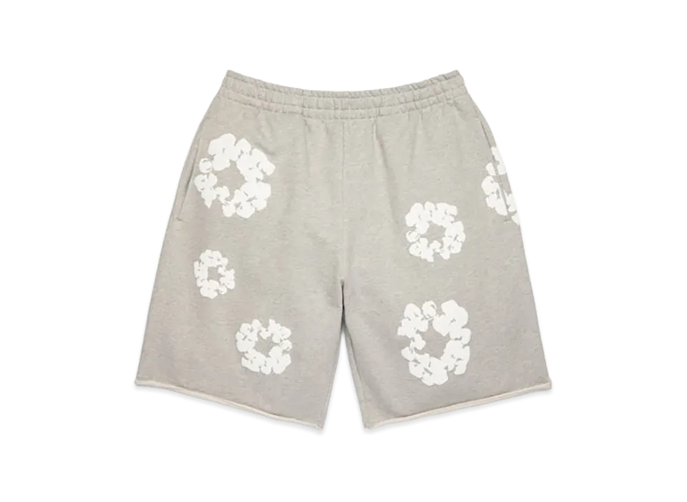 DENIM TEARS Cotton Wreath Sweatshorts "Grey"