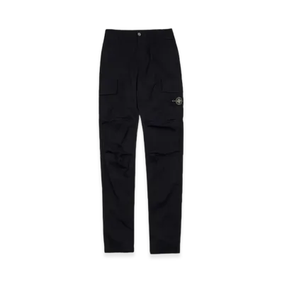 Stone Island 32229 Wappen Logo Pocket Cargo Pants - 23SS "Black"