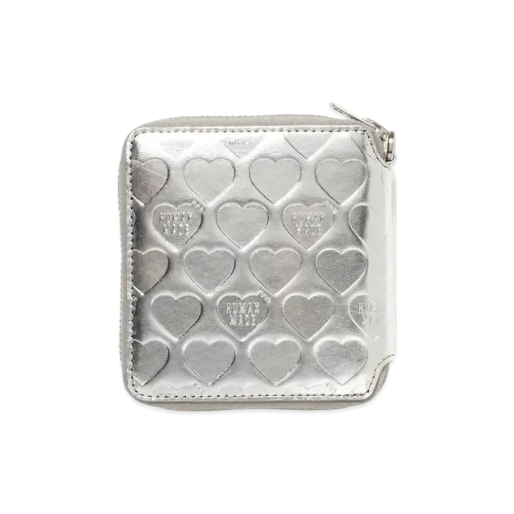 HUMAN MADE Leather Wallet "Silver" HM29GD039