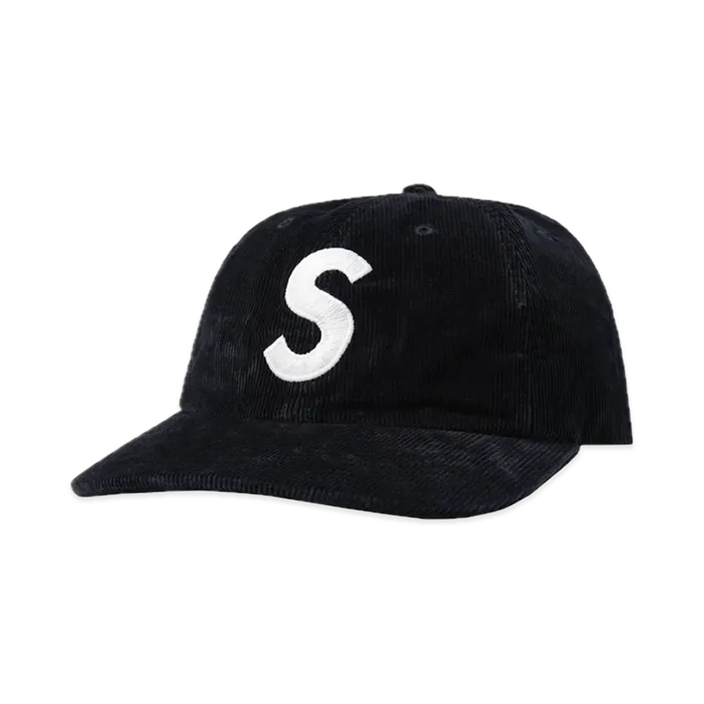 Supreme Fine Wale Corduroy S Logo 6-Panel "Navy"