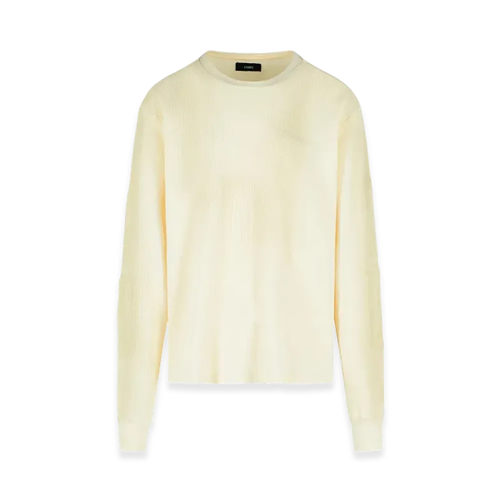 AMIRI Cream Cotton Sweater "Yellow"