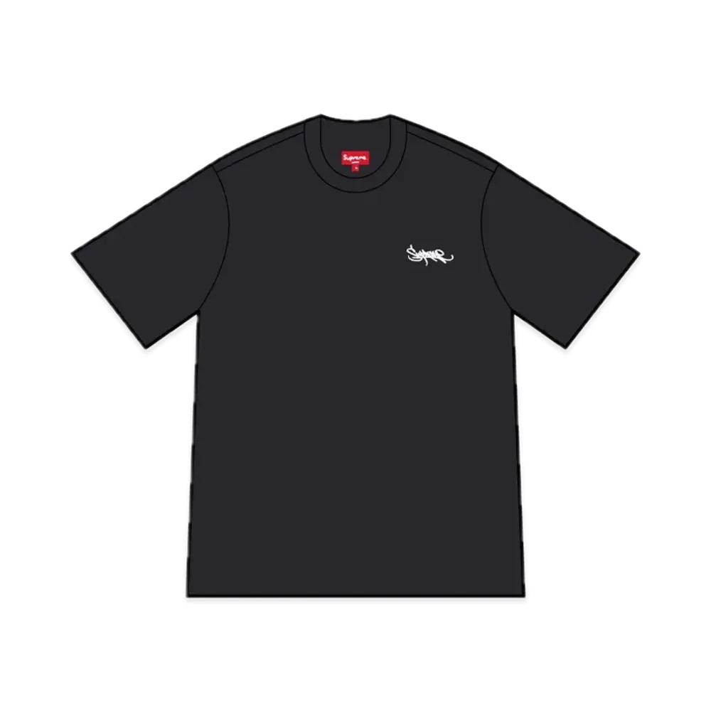 Supreme Washed Tag S/S Top "Black"