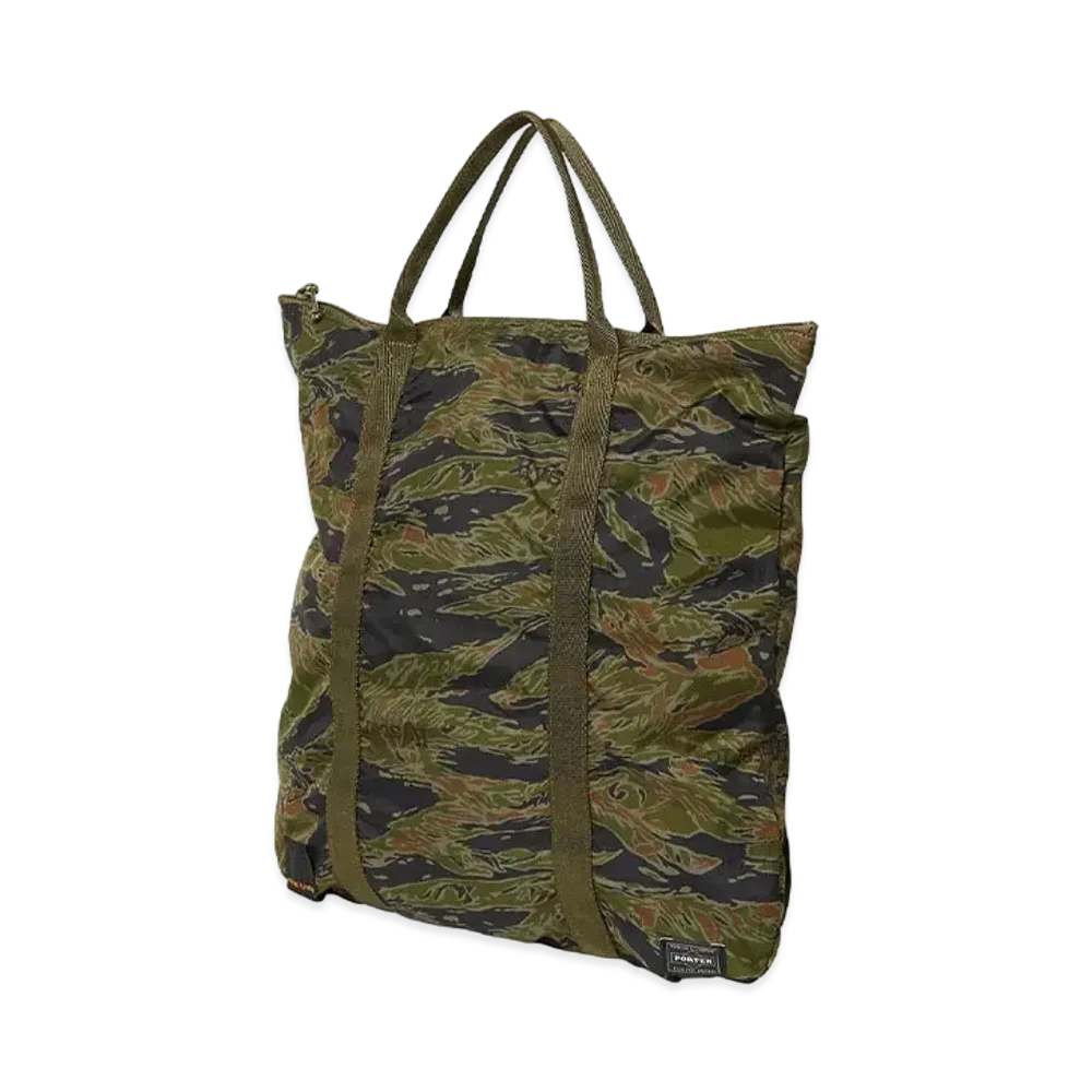 HYSTERIC GLAMOUR x PORTER Tiger Camo 2Way Tote Bag "Khaki"