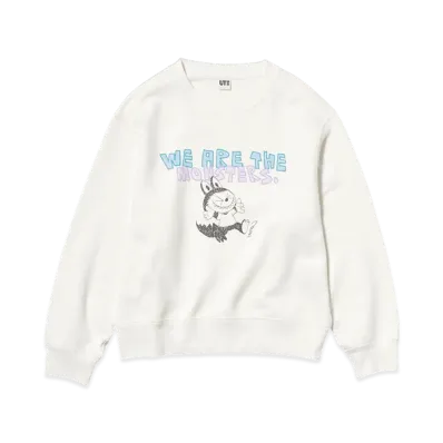 Uniqlo x POP MART THE MONSTERS (LABUBU) Sweat Shirt Girls "White"