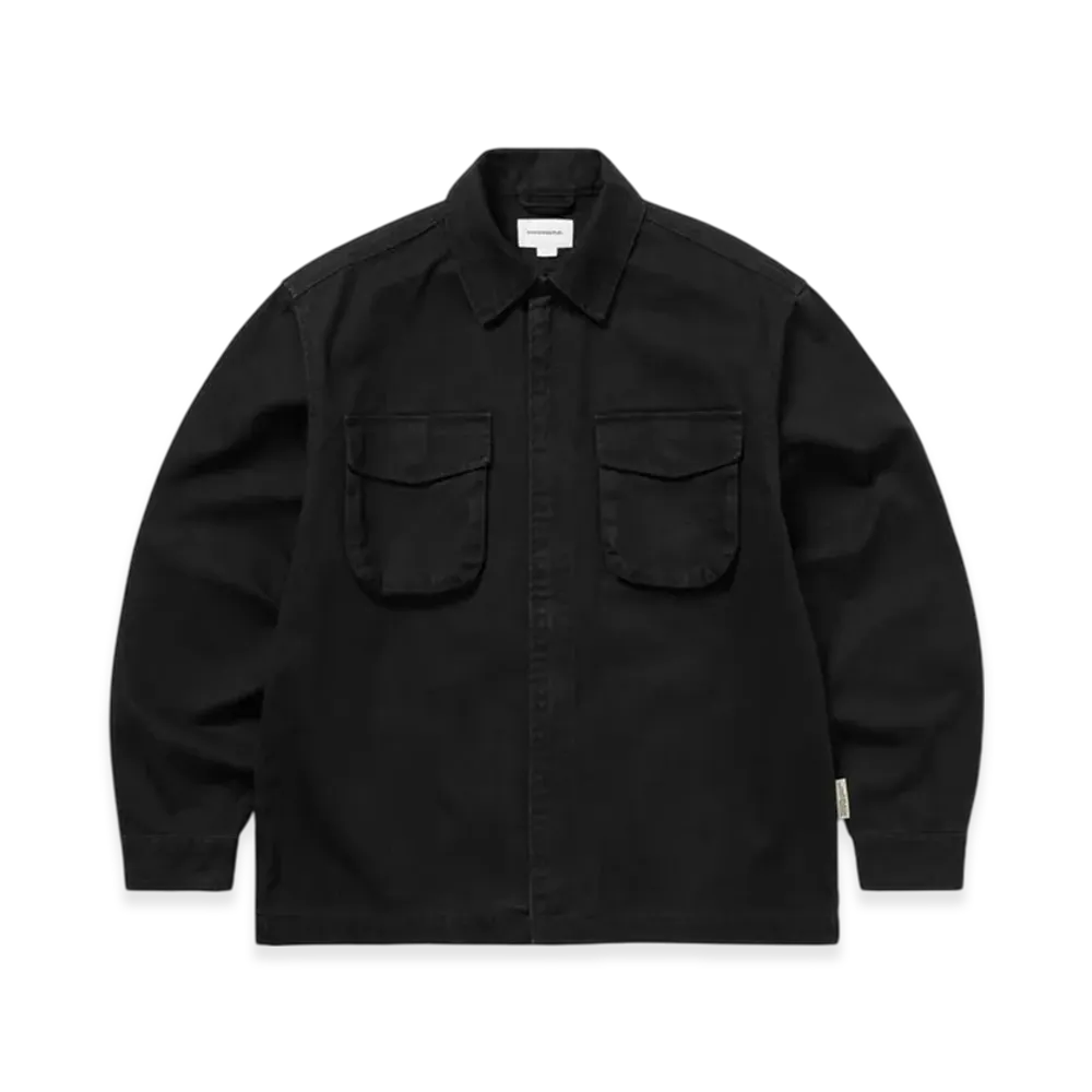 thisisneverthat Washed Zip Shirt "Black"
