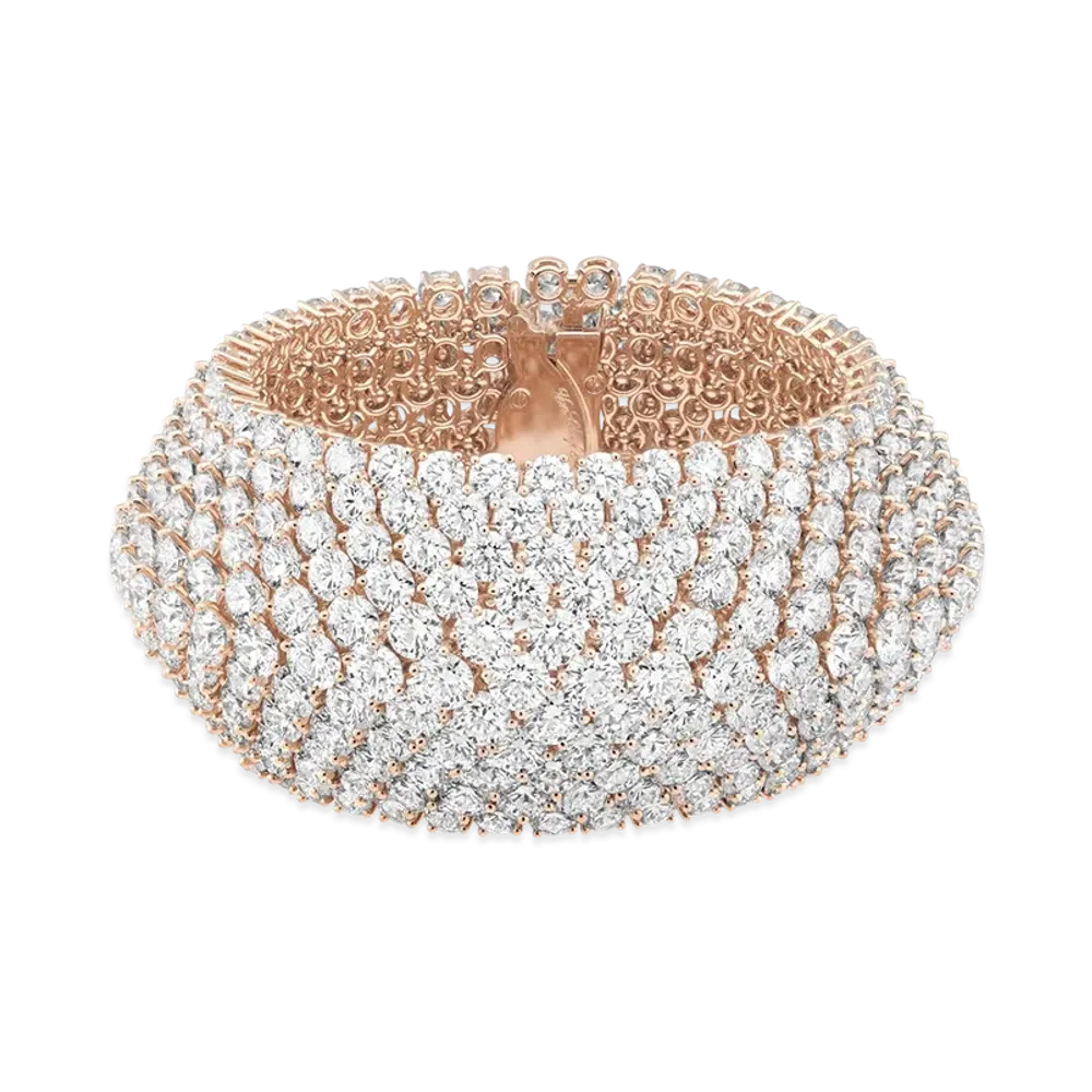 Van Cleef & Arpels A Cheval 11 rows bracelet "18K Rose gold/Diamond"