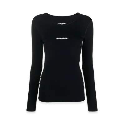 Jil Sander Women's Long Sleeve Tee "Black"