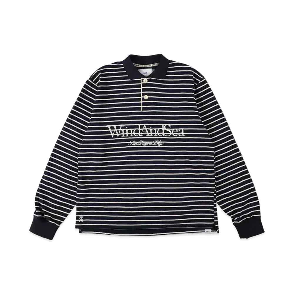 WIND AND SEA SDT Border Rugby Shirt "Navy"