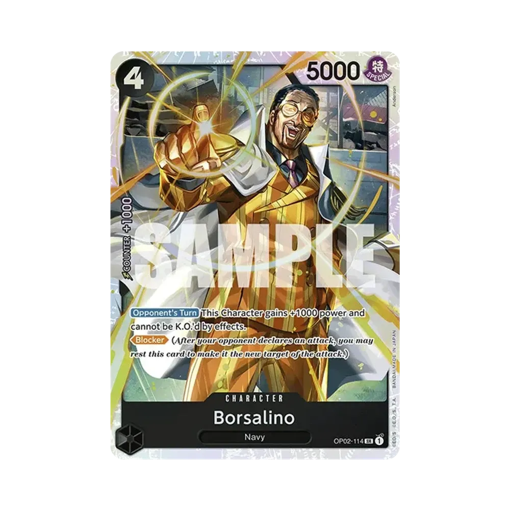 ボルサリーノ SR [OP02-114]【英語版】(プレミアムブースター「ONE PIECE CARD THE BEST」)