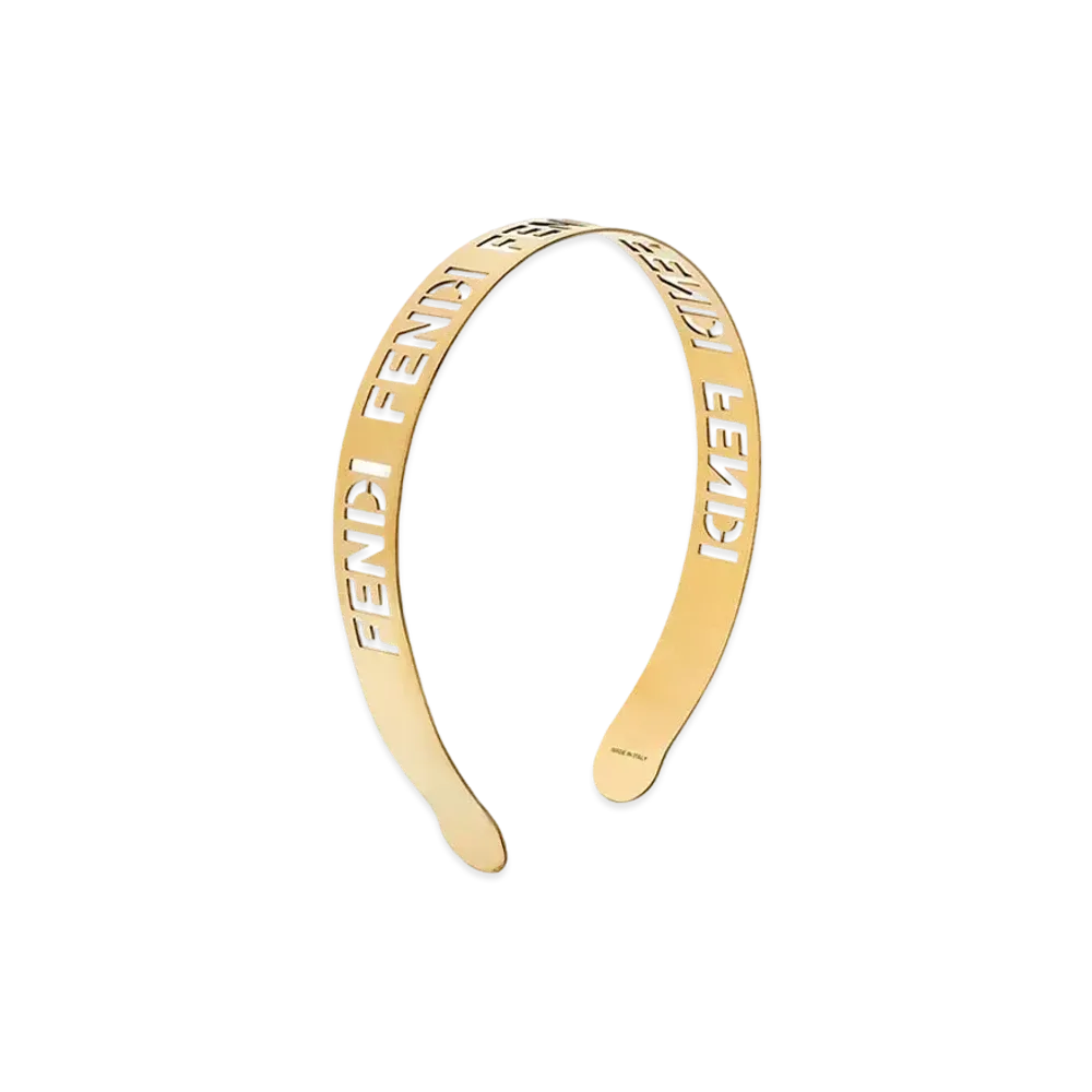 FENDI Logo Hairband "Gold"