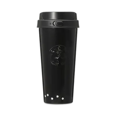 STARBUCKS Seasonal Goods "Playful Halloween Cat" Halloween 2025 Stainless TOGO Bottle Cat 473ml "Black"