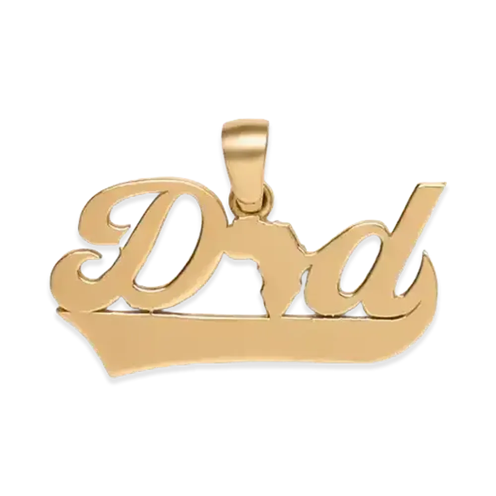 DENIM TEARS Dad Pendant "Gold"